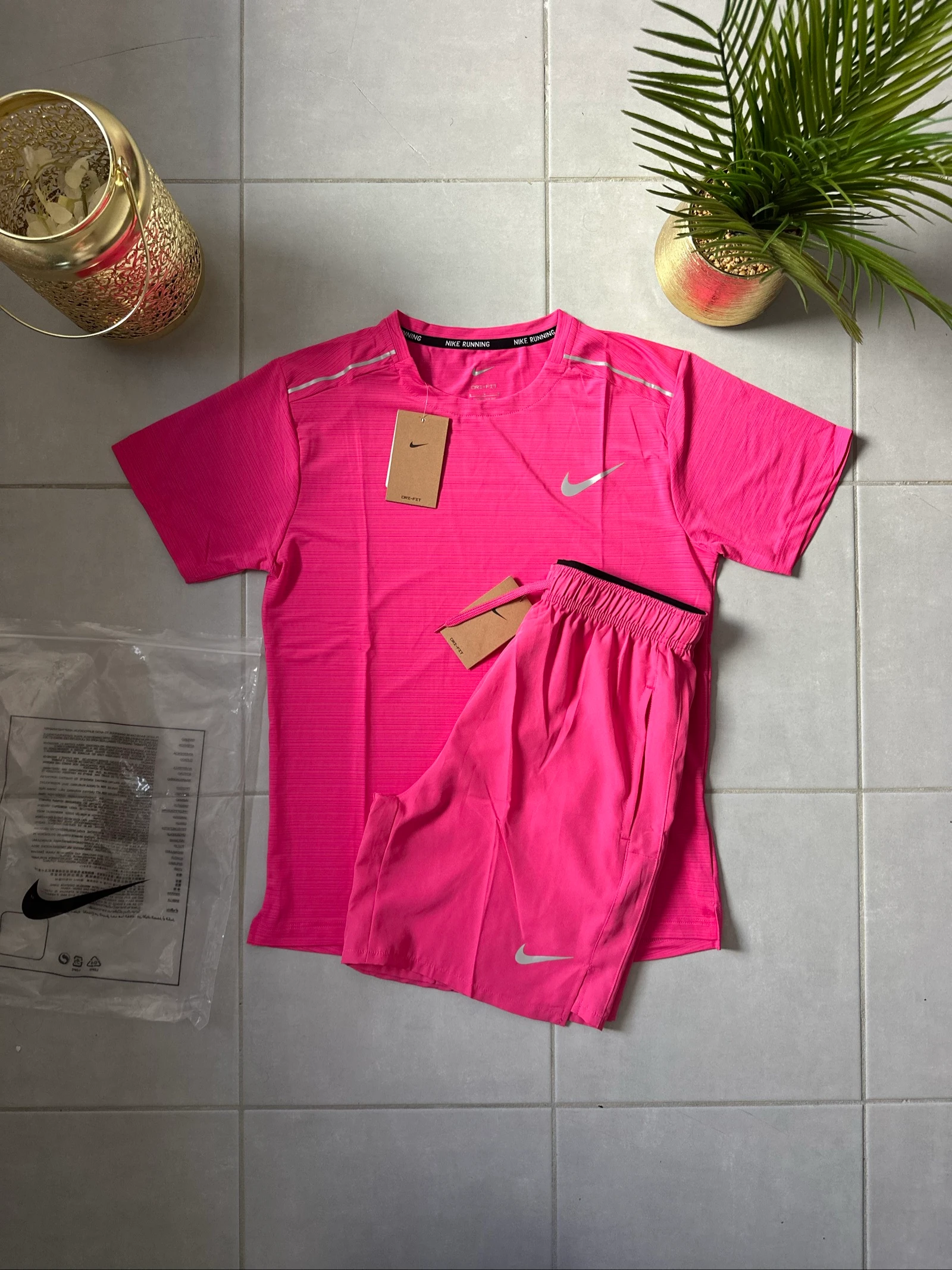 Ensemble Running Nike Dri-FIT Rose Vif M 🏃‍♀️